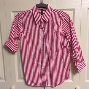 Lauren Ralph Lauren Button Down Shirt Sz Small